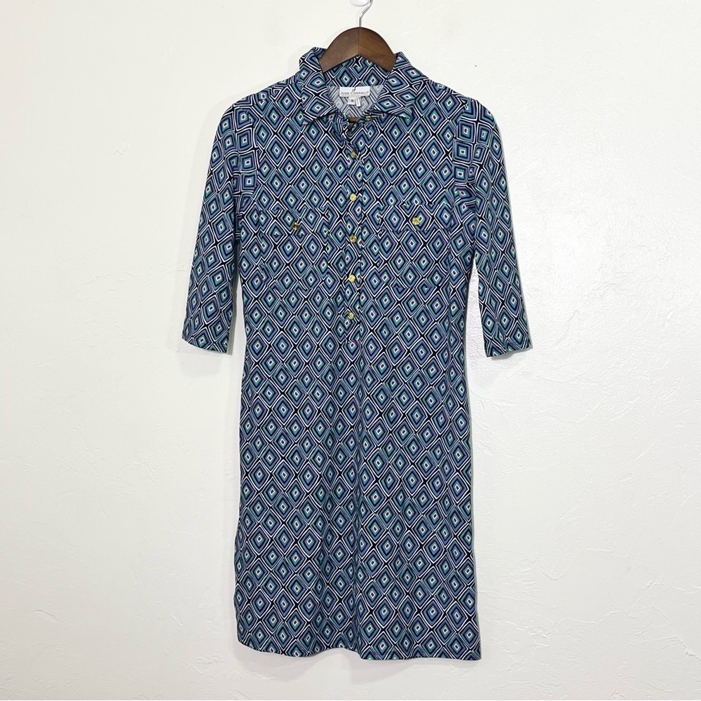 Jude Connally Multicolor Geometric Pattern Shirt … - image 4